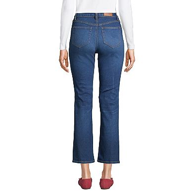 Women's Lands' End High-Rise Cropped Flare Jeans