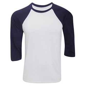 Canvas Mens 3/4 Sleeve Baseball T-Shirt