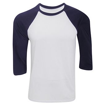 Canvas Mens 3/4 Sleeve Baseball T-Shirt