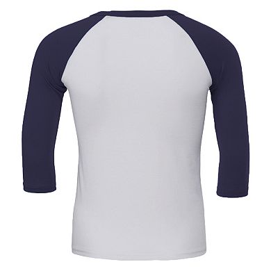 Canvas Mens 3/4 Sleeve Baseball T-Shirt