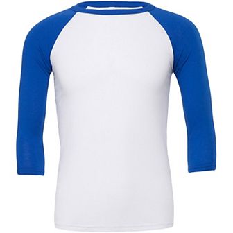 Canvas Mens 3/4 Sleeve Baseball T-Shirt