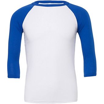 Canvas Mens 3/4 Sleeve Baseball T-Shirt