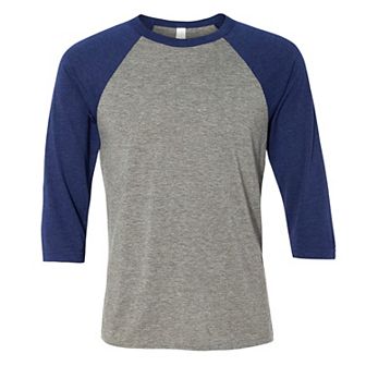 Canvas Mens 3/4 Sleeve Baseball T-Shirt