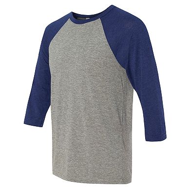 Canvas Mens 3/4 Sleeve Baseball T-Shirt
