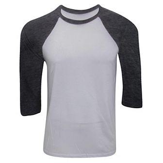 Canvas Mens 3/4 Sleeve Baseball T-Shirt