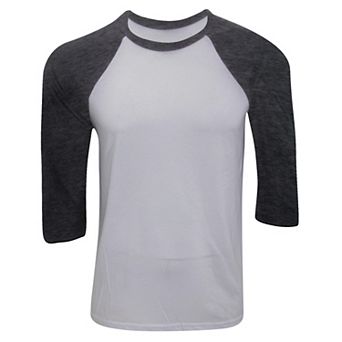 Canvas Mens 3/4 Sleeve Baseball T-Shirt