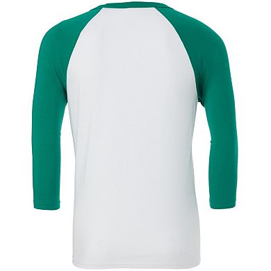 Canvas Mens 3/4 Sleeve Baseball T-Shirt