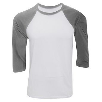 Canvas Mens 3/4 Sleeve Baseball T-Shirt