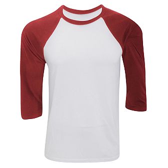 Canvas Mens 3/4 Sleeve Baseball T-Shirt