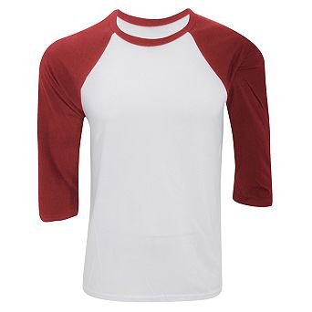 Canvas Mens 3/4 Sleeve Baseball T-Shirt