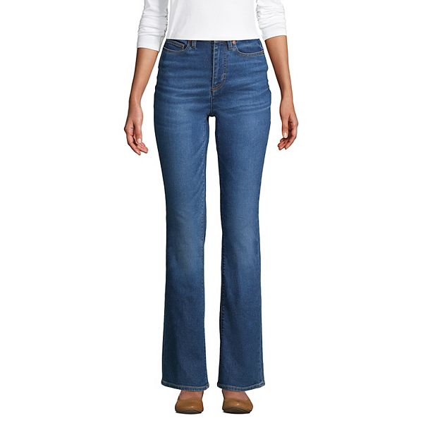 Women's Lands' End High-Rise Bootcut Jeans