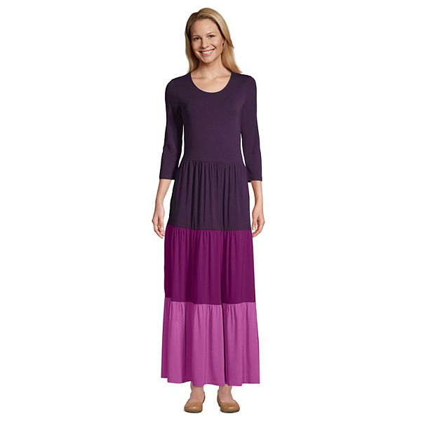Women's Lands' End Tiered Maxi Dress