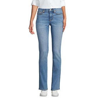 Women's Lands' End Mid-Rise Straight Leg Jeans