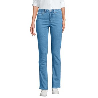 Women's Lands' End Mid-Rise Straight Leg Jeans