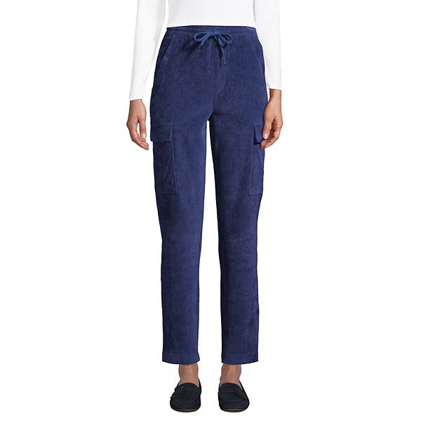 Women's Lands' End Sport Velour HighRise Cargo Pants