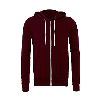 Canvas Unixex Zip-up Polycotton Fleece Hooded Sweatshirt / Hoodie