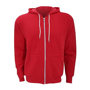 Canvas Unixex Zip-up Polycotton Fleece Hooded Sweatshirt / Hoodie