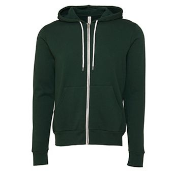 Canvas Unixex Zip-up Polycotton Fleece Hooded Sweatshirt / Hoodie