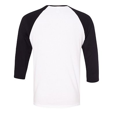 Canvas Mens 3/4 Sleeve Baseball T-Shirt