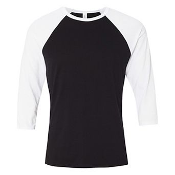Canvas Mens 3/4 Sleeve Baseball T-Shirt