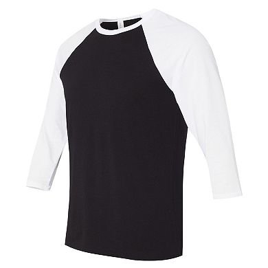 Canvas Mens 3/4 Sleeve Baseball T-Shirt