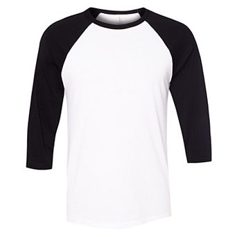 Canvas Mens 3/4 Sleeve Baseball T-Shirt