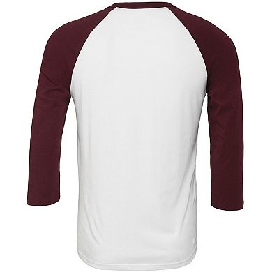 Canvas Mens 3/4 Sleeve Baseball T-Shirt