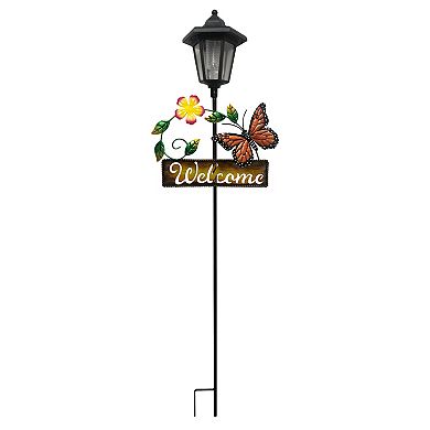 Crosslight Solar Butterfly Welcome Sign