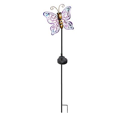 Crosslight Solar Neon Butterfly Garden Light