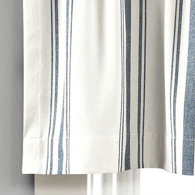 Lush Decor Farmhouse Stripe Yarn Dyed Valance