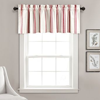 Lush Decor Farmhouse Stripe Yarn Dyed Valance