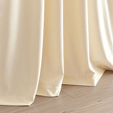 Lush Decor Prima Velvet Solid Light Filtering Set of two Window Curtain Panels