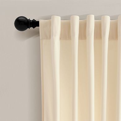 Lush Decor Prima Velvet Solid Light Filtering Set of two Window Curtain Panels