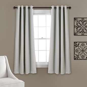 Lush Decor Insulated Grommet Blackout Set of two Window Curtain Panels