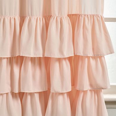 Lush Decor Allison Ruffle Set of 2 Window Curtain Panels