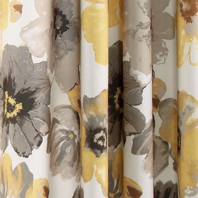 Lush Decor Leah Light Filtering Set of 2 Window Curtain Panels