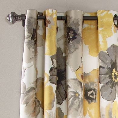 Lush Decor Leah Light Filtering Set of 2 Window Curtain Panels