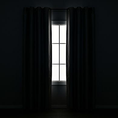 Lush Decor Grommet Sheer Insulated Blackout Set of 2 Window Curtain Panels