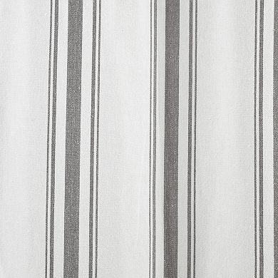 Lush Decor Farmhouse Stripe Yarn Dyed Set of 2 Window Curtain Panels