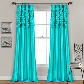 Lush Decor Circle Dream Set of 2 Window Curtain Panels