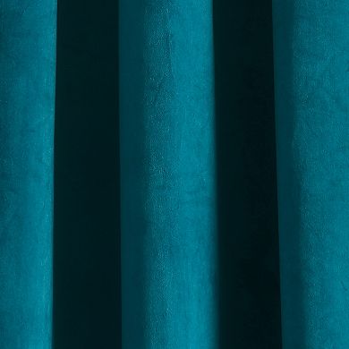 Lush Decor Prima Velvet Solid Light Filtering Grommet Set of 2 Window Curtain Panels