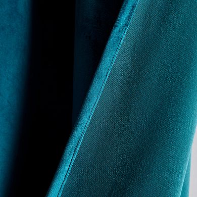 Lush Decor Prima Velvet Solid Light Filtering Grommet Set of 2 Window Curtain Panels