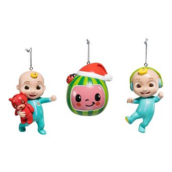 CoComelon Christmas Ornament 3 pc Set