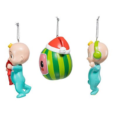 CoComelon Christmas Ornament 3-piece Set