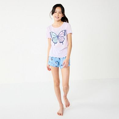 Girls 4-20 SO® Tee & Shorts Pajama Set