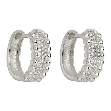 MC Collective Cubic Zirconia Ellerie Micro Hoop Earrings