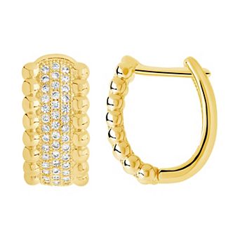 MC Collective Cubic Zirconia Ellerie Micro Hoop Earrings