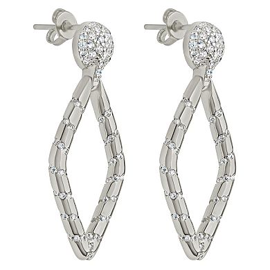 MC Collective Cubic Zirconia Gisele Drop Stud Earrings