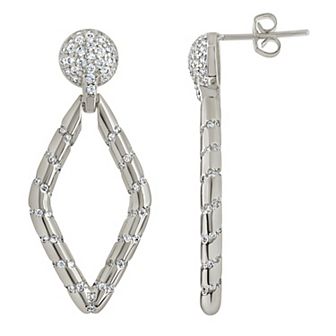 MC Collective Cubic Zirconia Gisele Drop Stud Earrings