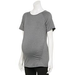 Maternity Top SMALL Shirt w/ Side Tie NEW Kohls A Glow Pregnancy S 4 6  a:glow